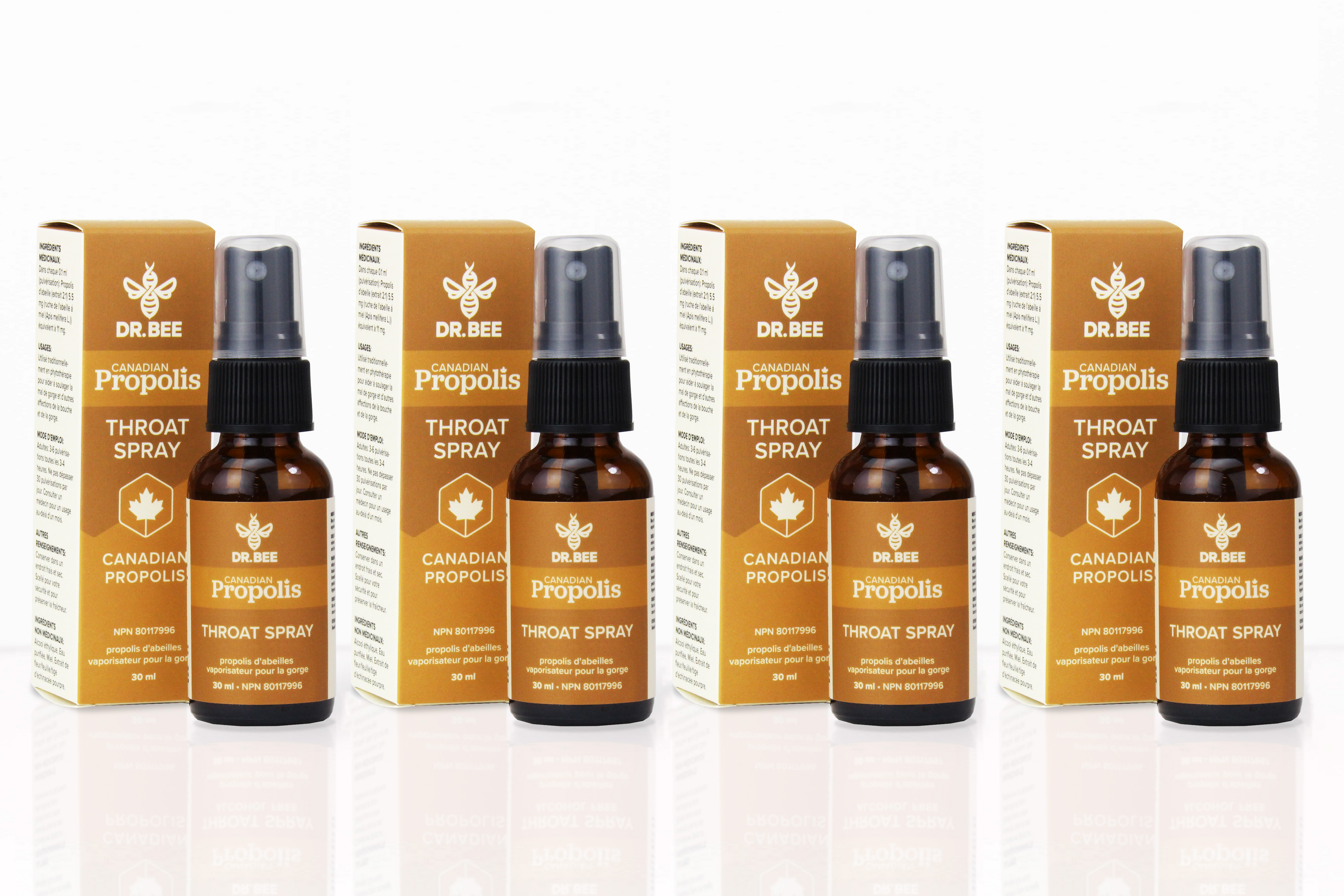 Bee Propolis Throat Spray 4-Pack
