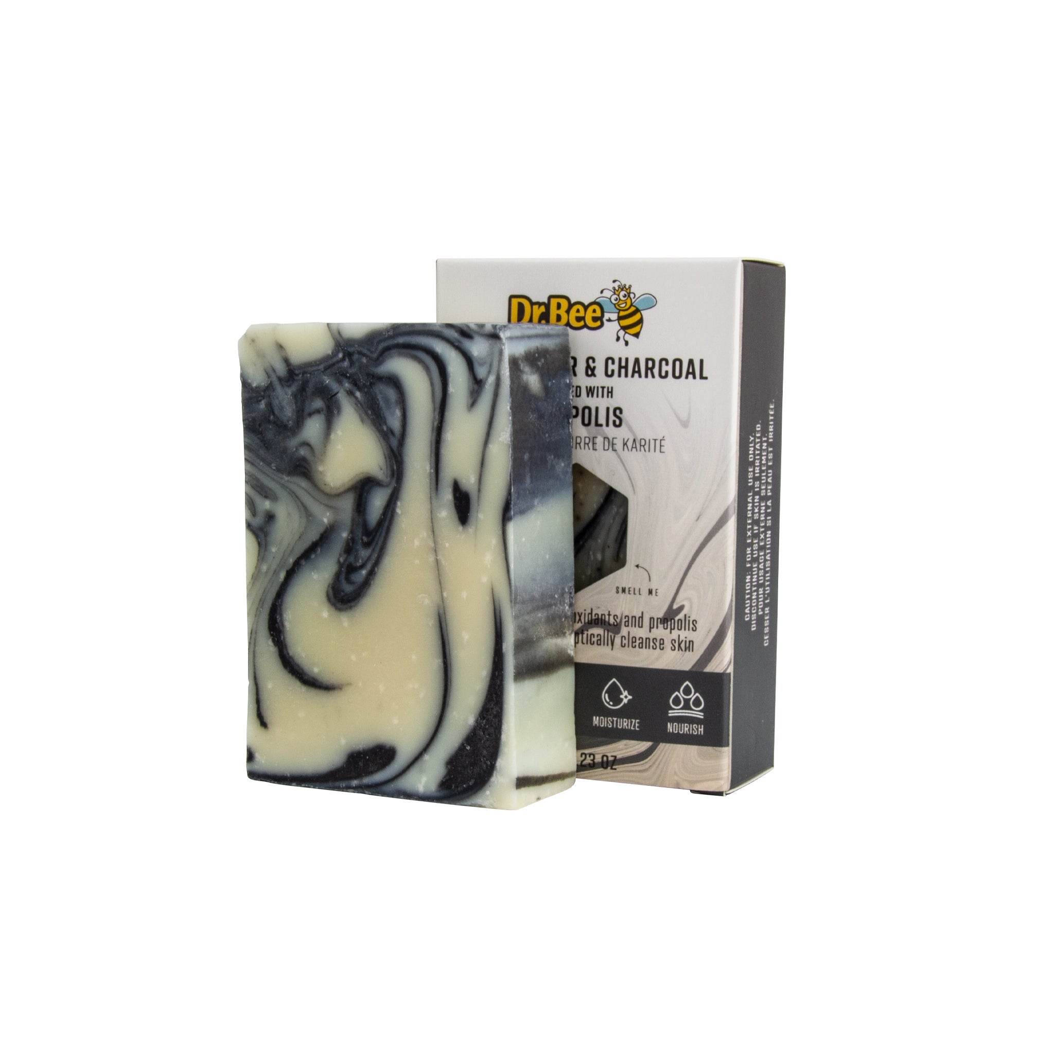 Bee Propolis and Shea Butter Charcoal Soap Bar